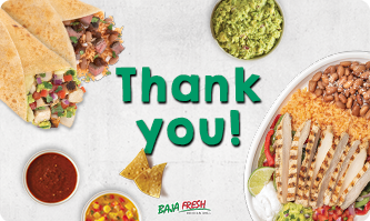 Baja Fresh Gift Cards: Order Mexican food gift cards
